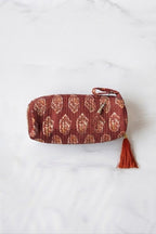 Estuche/neceser granate telas indias