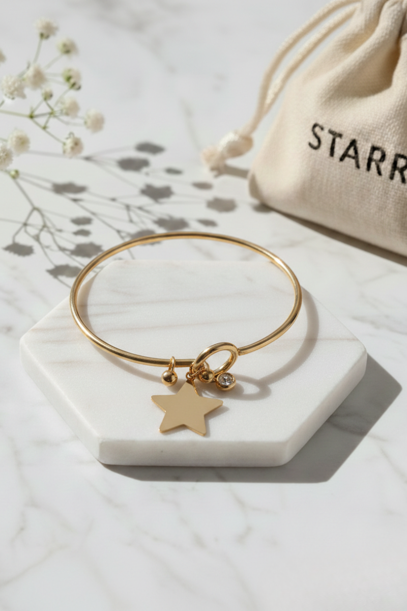 Pulsera Dorada de Estrella