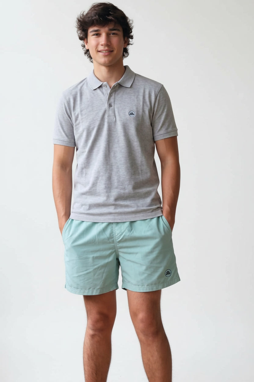 Polo de hombre gris