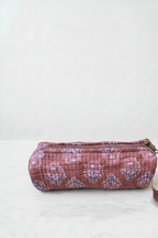 Neceser Pequeño Estampado Paisley Maquillaje y Gris