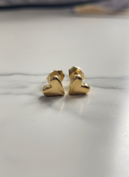 Pendientes Acero Dorado Corazón