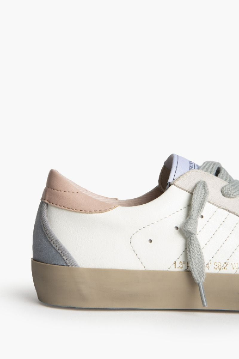 Zapatilla Deportiva Retro Mujer Blanca y Rosa - Estilo Casual