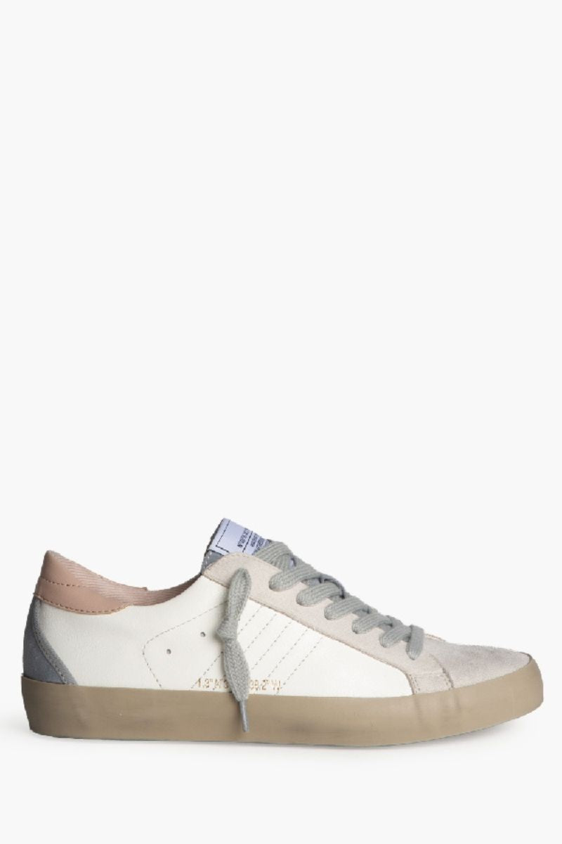 Zapatilla Deportiva Retro Mujer Blanca y Rosa - Estilo Casual