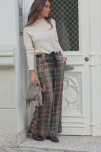 Pantalón de cuadros Belmonte verde militar