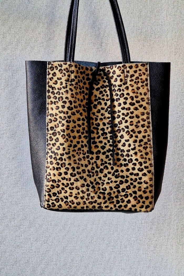 Bolso de piel de potro y piel Es la tendencia de la