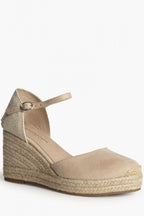 Alpargata Valenciana Cuña Beige - Plataforma Yute 8cm