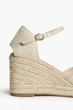 Alpargata Valenciana Cuña Beige - Plataforma Yute 8cm