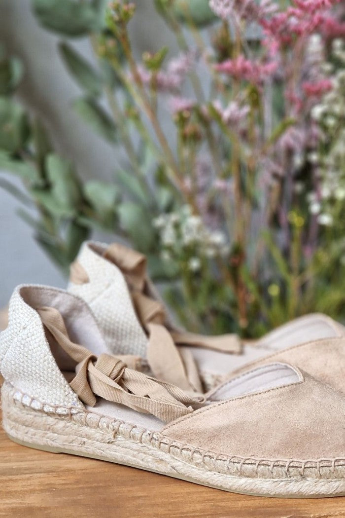 Alpargata Valenciana Lazada Plana - Beige