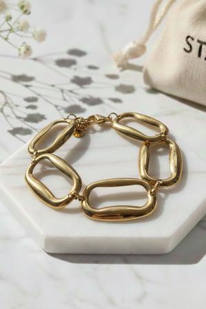 Pulsera Eslabones Irregulares