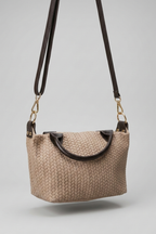 Bolso Bandolera Trenzado Topo