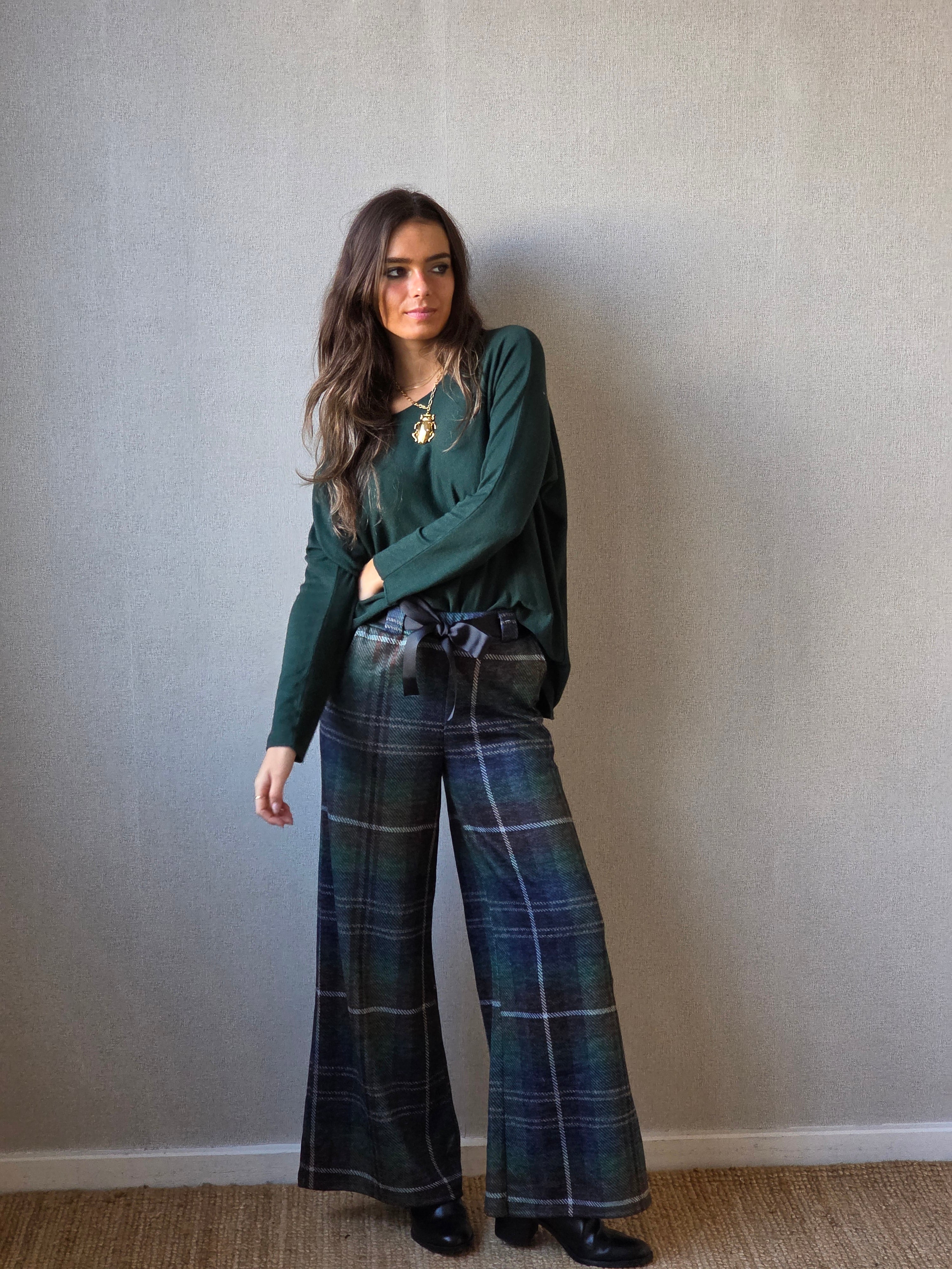 Pantalón de cuadros Belmonte azul